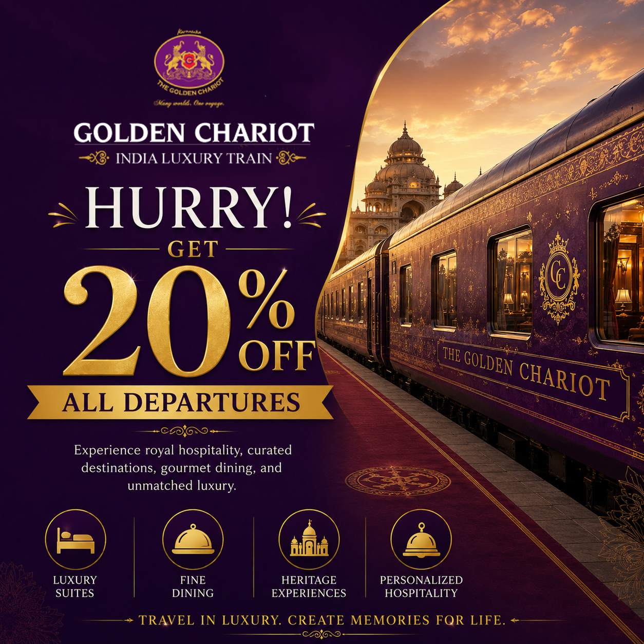 Get 20% Off All Departure